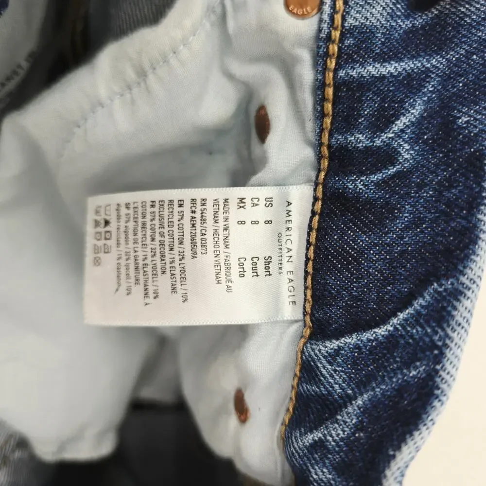 American Eagle Women's Curvy 90's Bootcut Jeans 8 Short - Picture 5 of 6